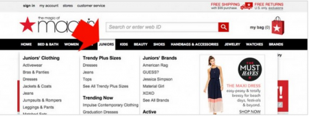 web de Macy's